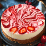 Strawberry Swirl Cheesecake 1