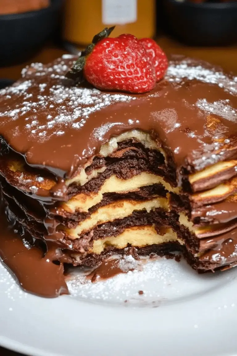 The Most Amazing Chocolate Pancakes 1