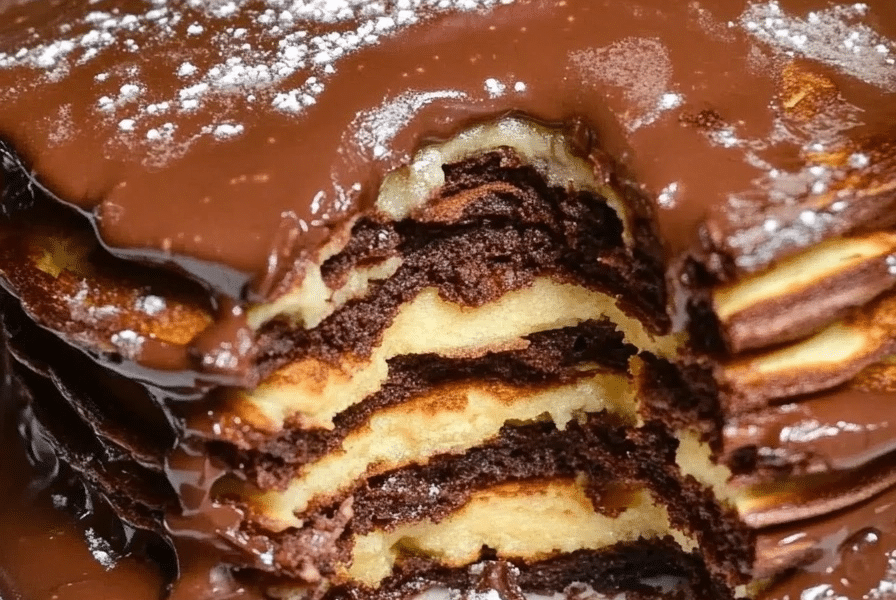 The Most Amazing Chocolate Pancakes 1