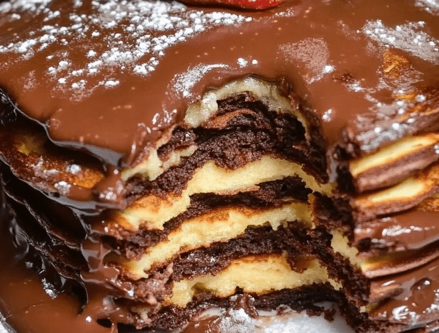 The Most Amazing Chocolate Pancakes 1