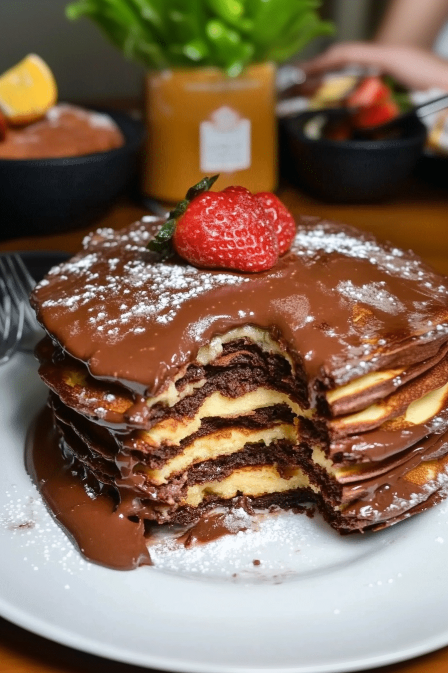 The Most Amazing Chocolate Pancakes 2