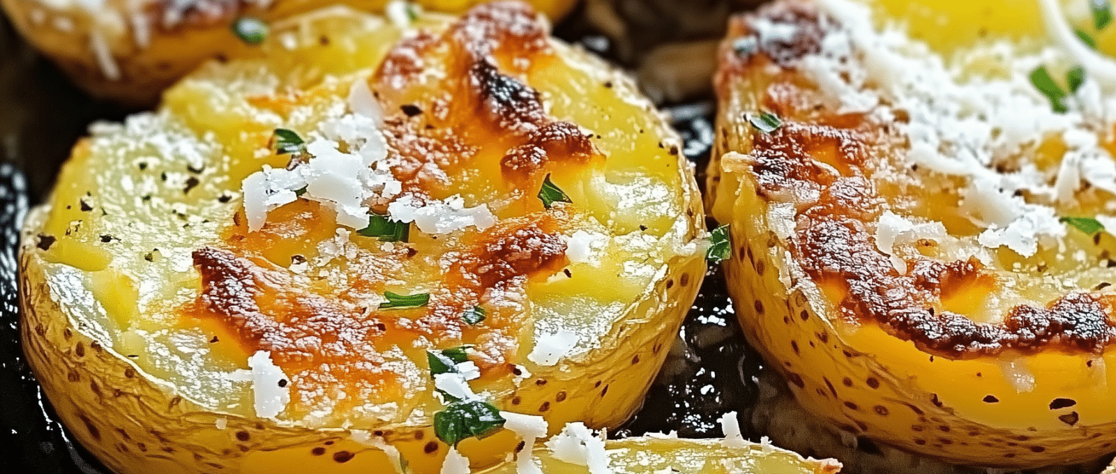 Baked Smashed Potatoes With Garlic Parmesan 1