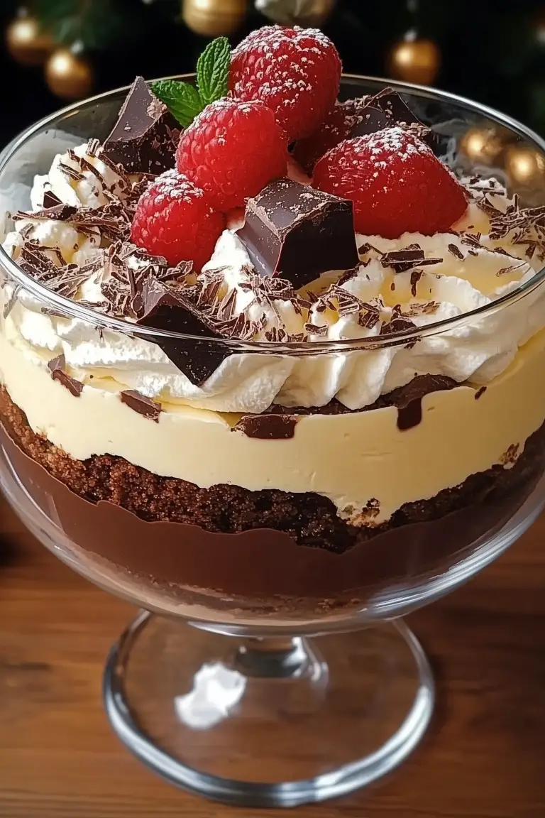 Decadent Baileys Chocolate Cheesecake Trifle 1