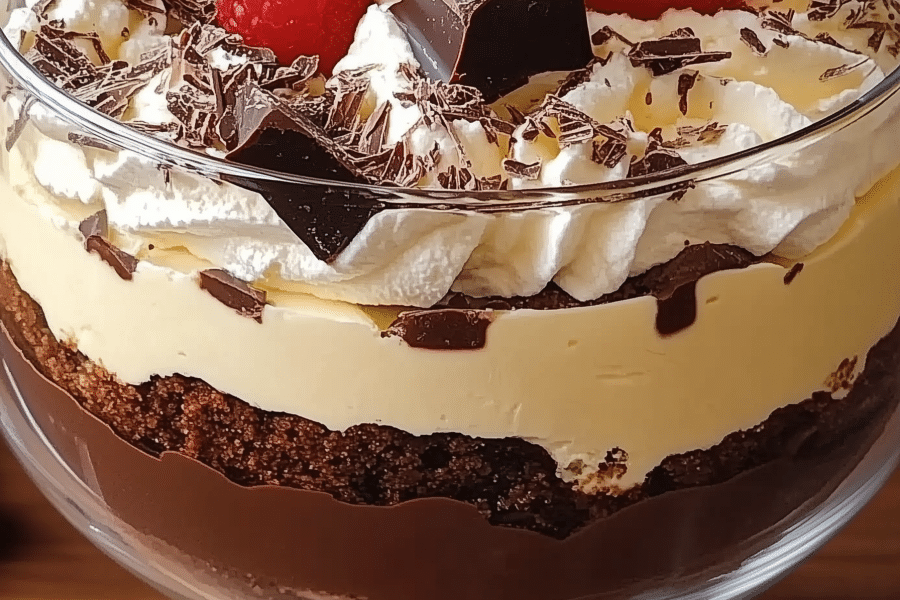 Decadent Baileys Chocolate Cheesecake Trifle 1