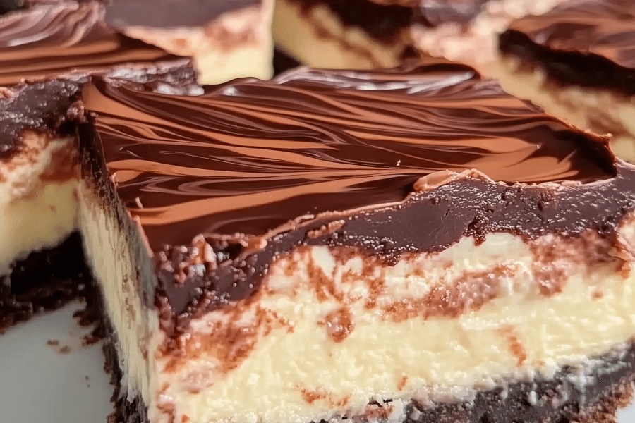 Nutella Cheesecake Bars 1