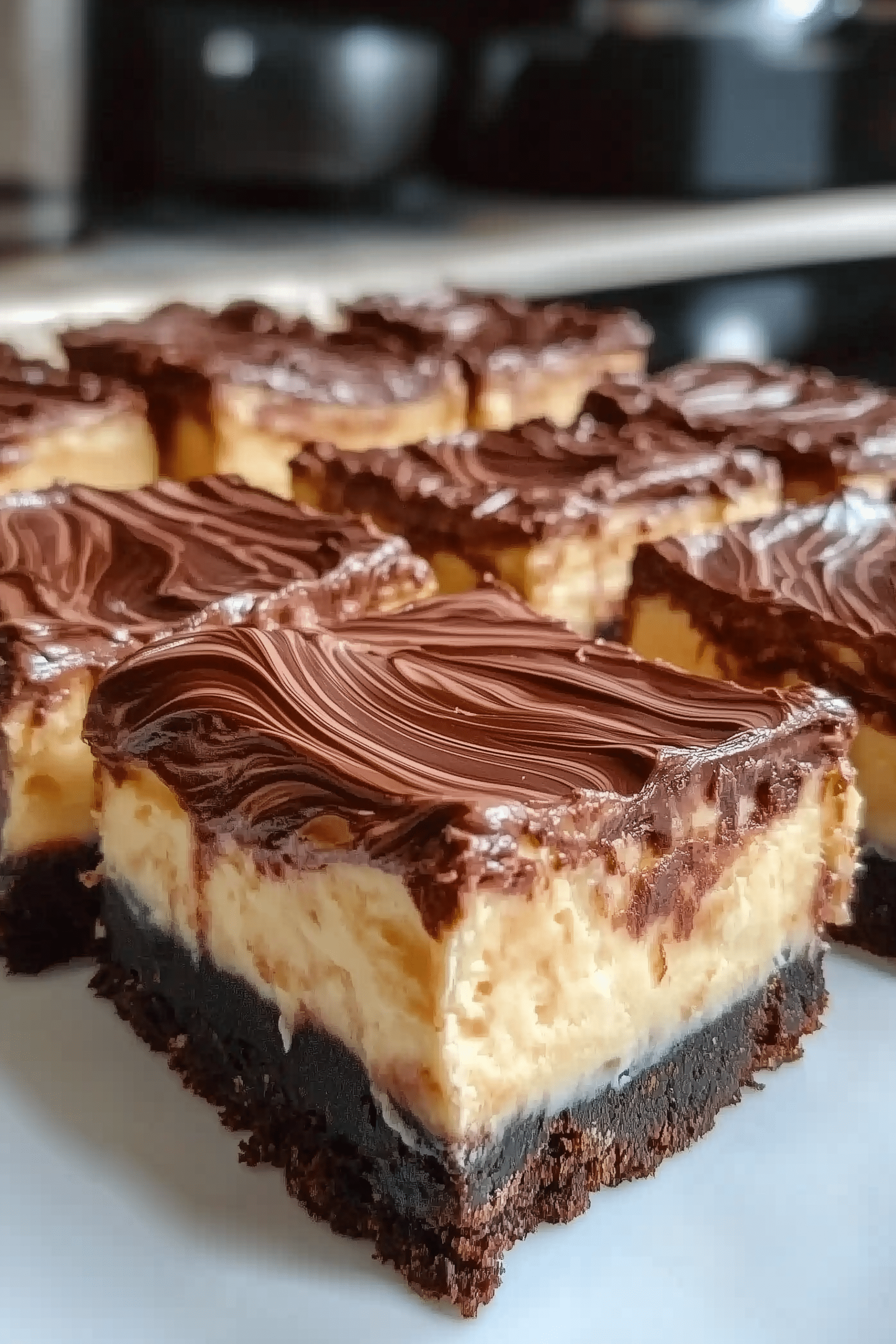 Nutella Cheesecake Bars 2 scaled