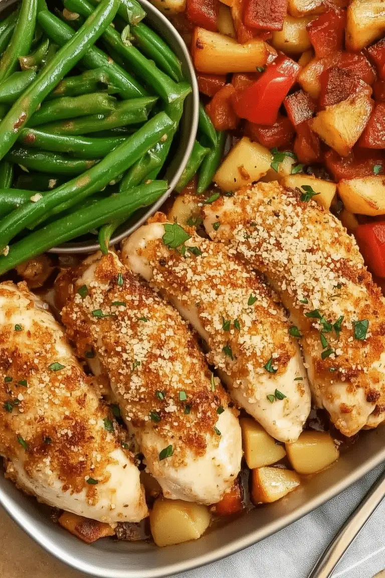 Parmesan Crusted Chicken Sheet Pan Dinner 2