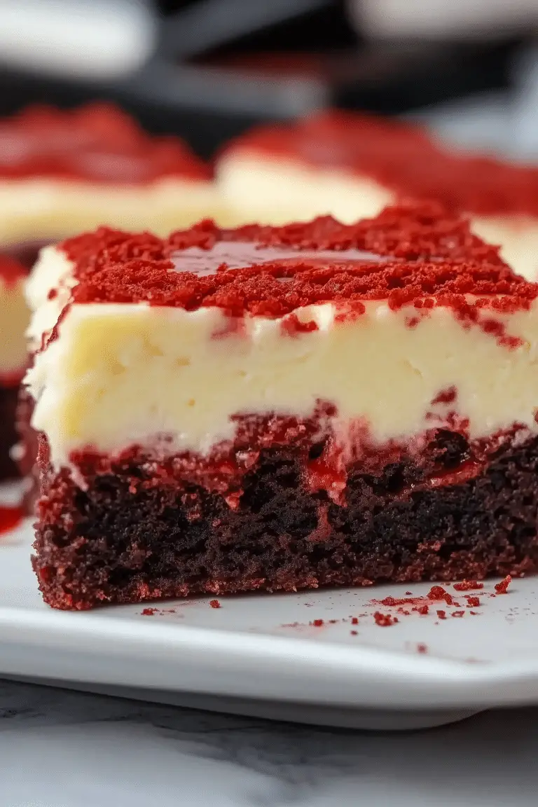 Red Velvet Cheesecake Brownies 1
