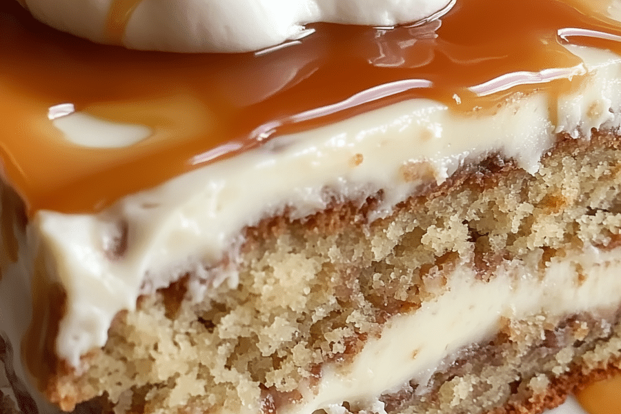Salted Caramel Banana Cake Gluten Free 1