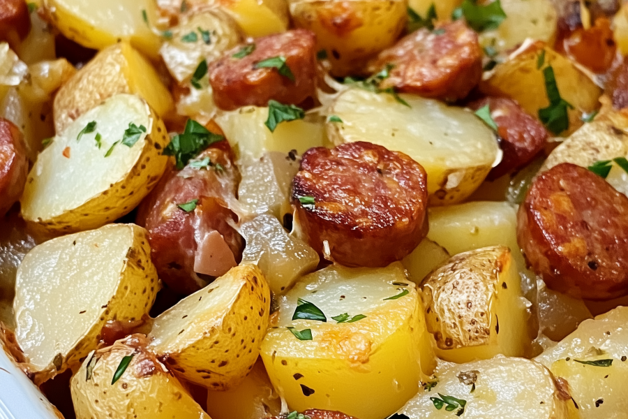 Smoked Sausage and Potato Bake 1
