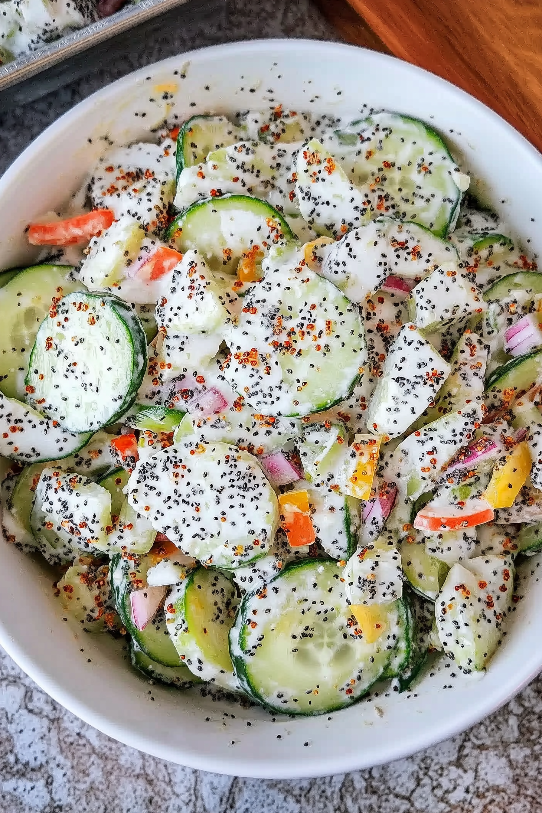 Cucumber Everything Bagel Salad 1
